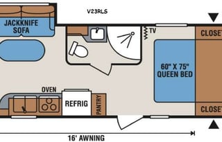 2016 KZ Vision V23RLS