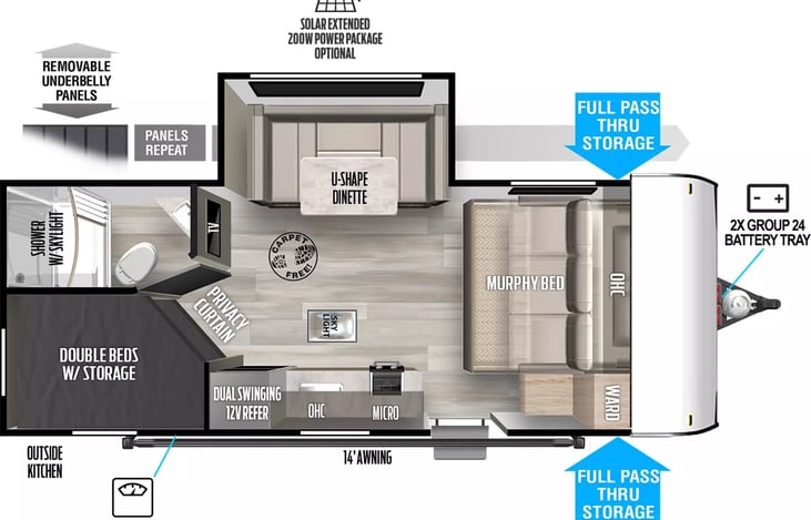 Smart layout provides space and comfort.