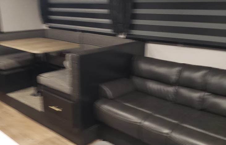 Both table and couch make into beds.