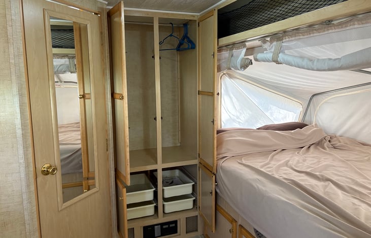 Large double door closet