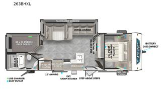 2024 Forest River RV Salem Cruise Lite 263BHXL