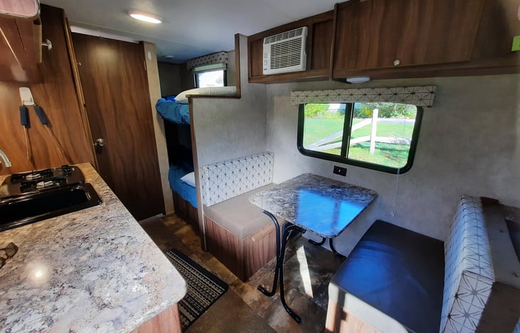 Dinette and bunks