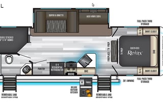 2020 Forest River RV Cherokee Alpha Wolf 26DBH-L