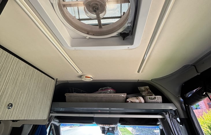 Above cab area max fan