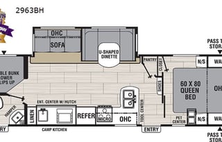 2019 Coachmen RV Spirit Ultra Lite 2963BH