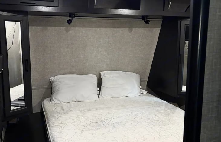 Master Bedroom with a door for privacy