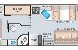 2022 Thor Four Winds 31E (with Bunkhouse)