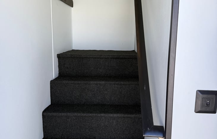 Stairs to the kids hang out area