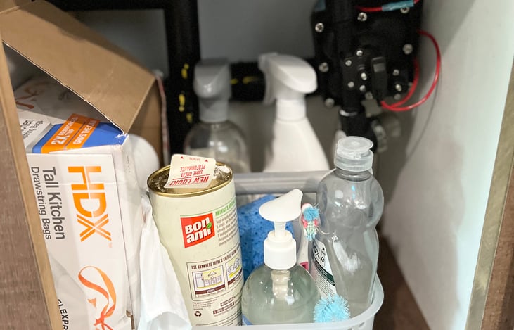 Cleaning supplies to stay tidy