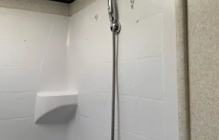 shower with household grade head