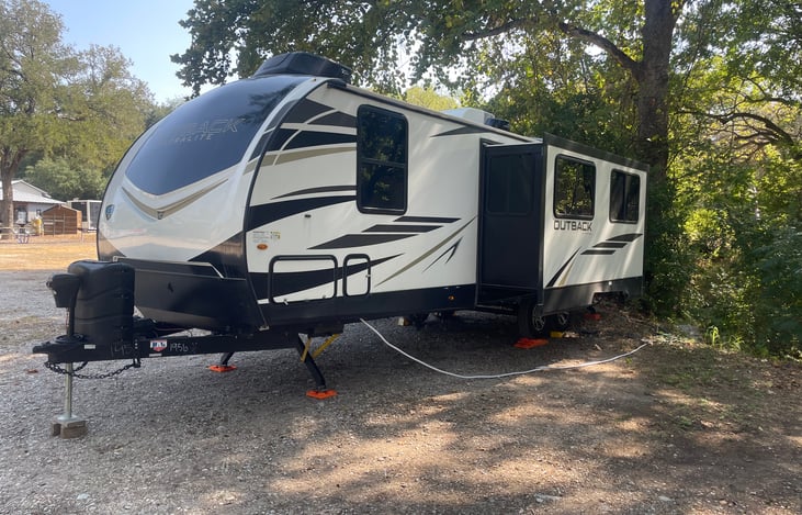One slide out for a spacious kitchen/living area!