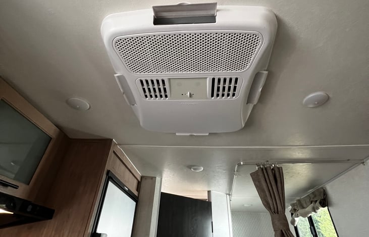 AC if your on grid or bring along generator.