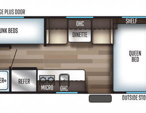 Forest River RV Cherokee Wolf Pup 16BHS