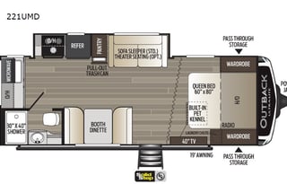 Very comfy couples camper.  Pet friendly too!!