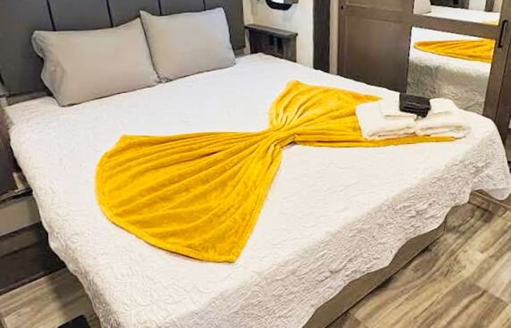 Lets Start at the bow of the ship as the Captain  of the vessel you are entitled to occupy the Captains quarters with the king bed, only steps away from the latrine!