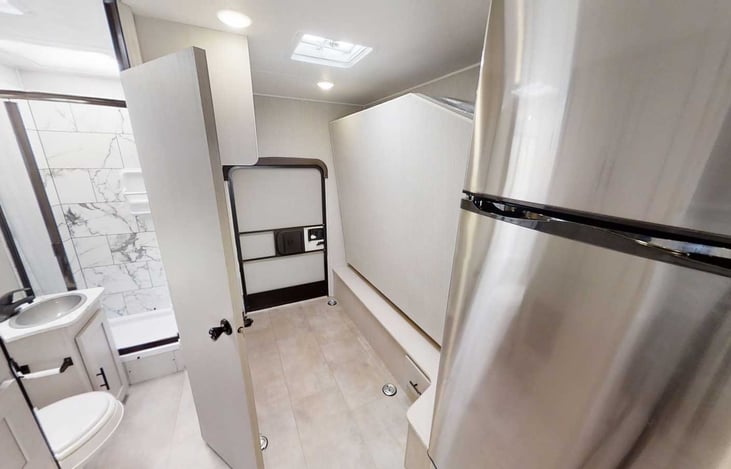 cargo storage area - with murphy bed up