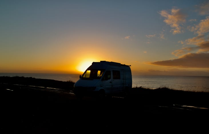 Boondocking along the coast...