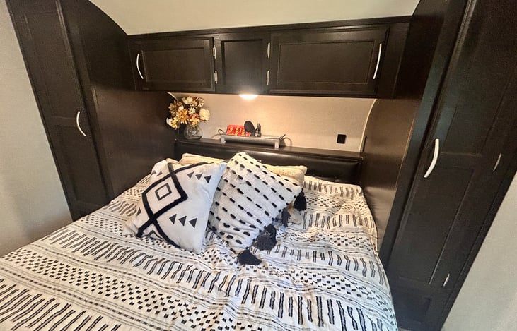 "Private Master Suite: Comfortable Queen bed with a second dedicated AC unit for a perfect night's sleep."