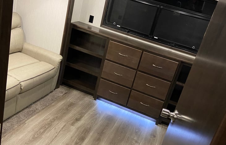 Rear room with couch