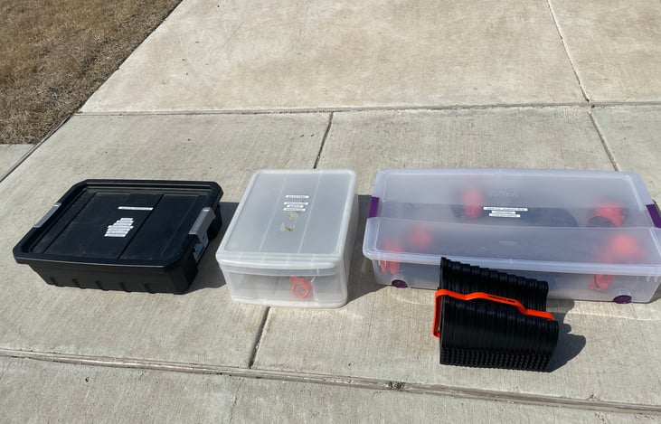 All equipment included and labeled.