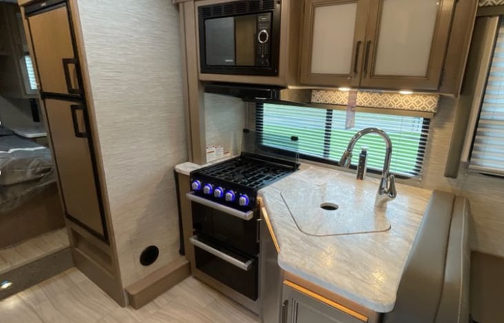 Fully stocked kitchen