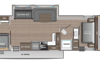 Large 37', 1.5 baths, Wi-Fi, Hot Water, Generator