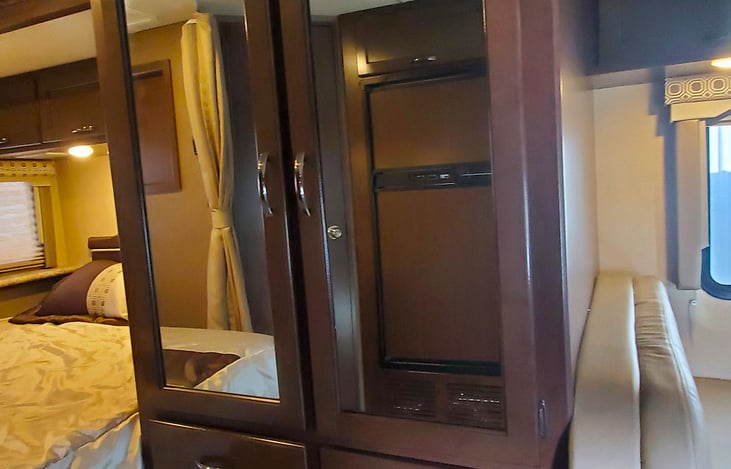 Lots of cubpboard and cabinet space