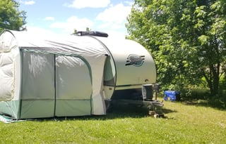 How about a weekend adventure, why tent when you can stay in this easy to tow RPOD, packed with all the essentials!