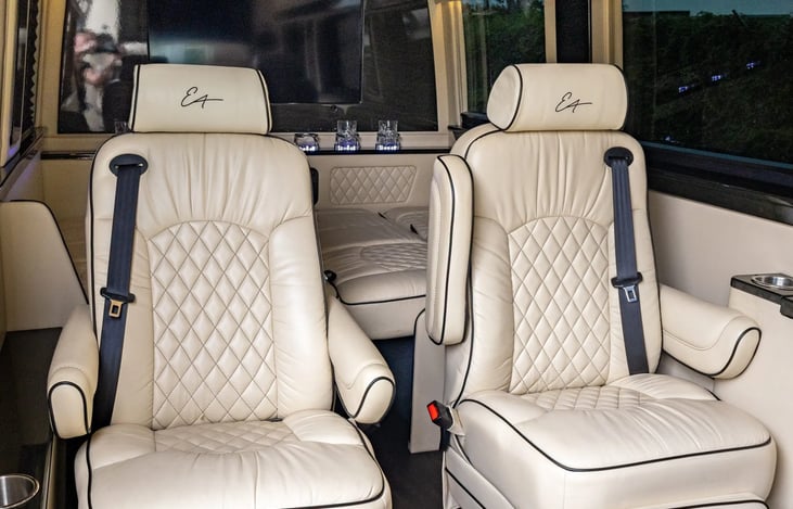 Forward Facing Seats with Foot Rests