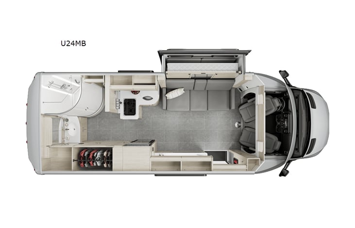 Representative floor plan provided by a trusted RVshare partner.