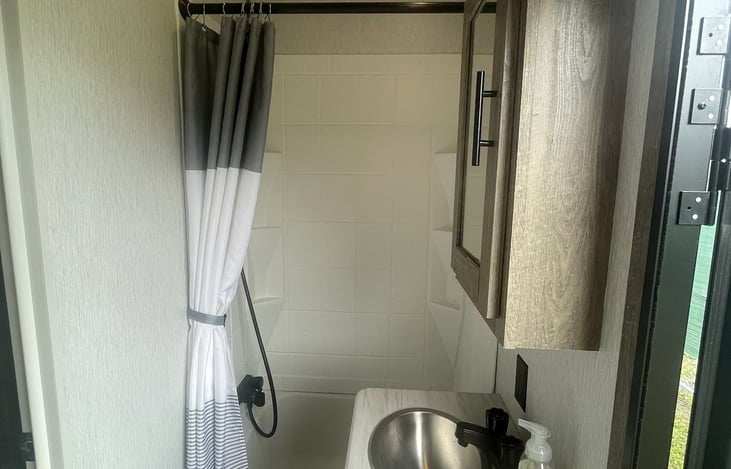 Rear full bathroom