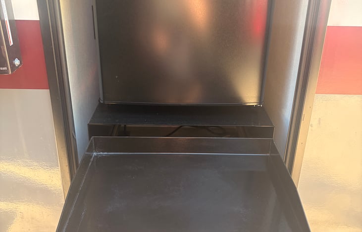 Outdoor black top grill