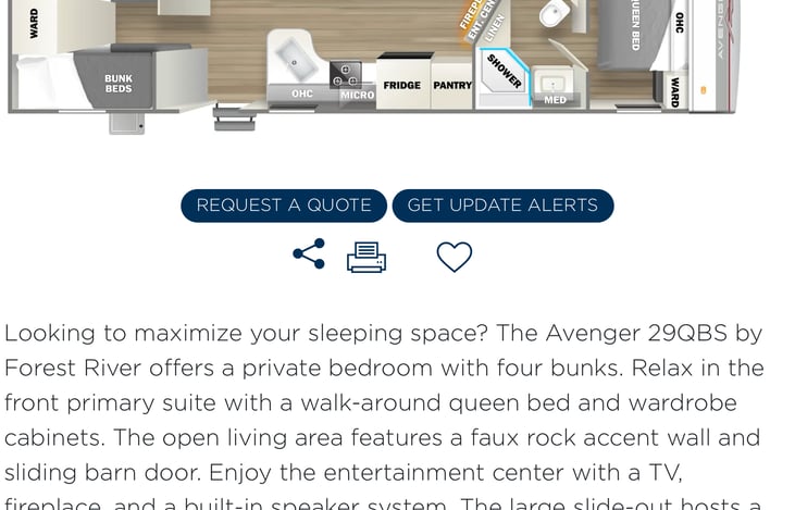 Our model does not have the 2 bathroom doors