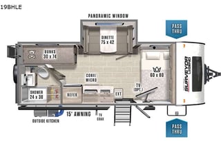 2021 Forest River RV Surveyor 19RBLE