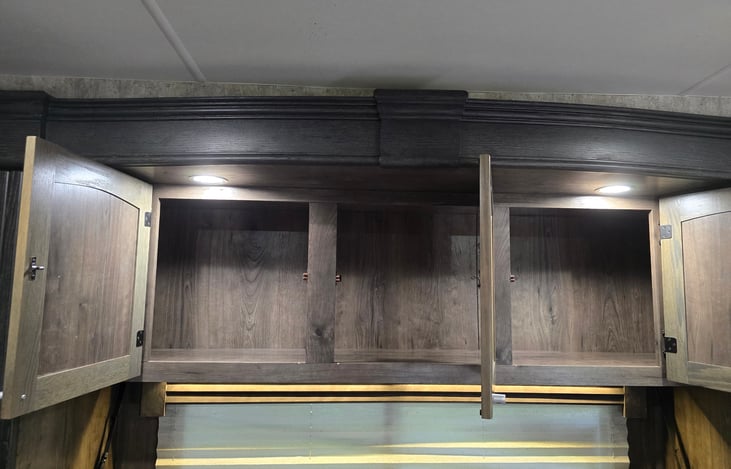 Plenty of cabinet storage.