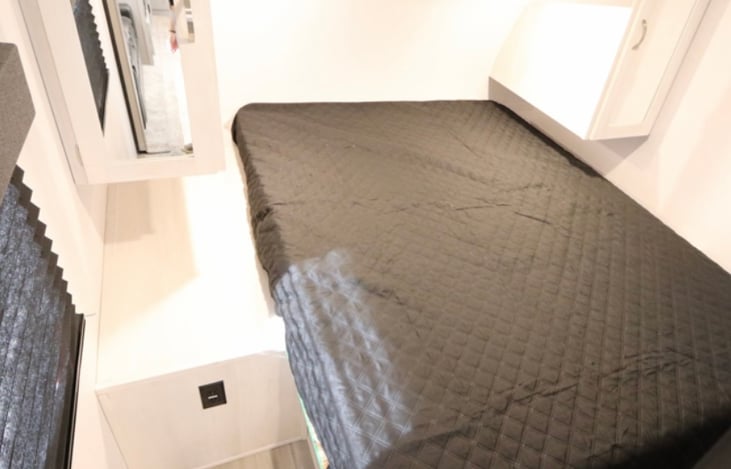 Master bedroom with upgraded king size mattress