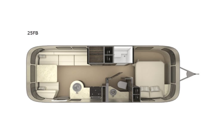 Representative floor plan provided by a trusted RVshare partner.