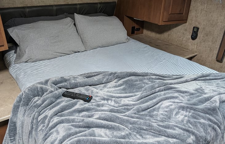 Queen bedding available as an additional add-on.