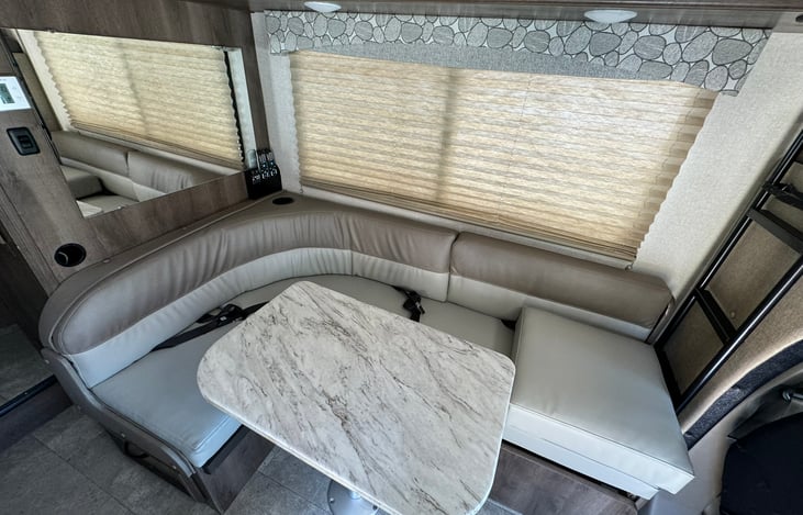 Newly upholstered dinette