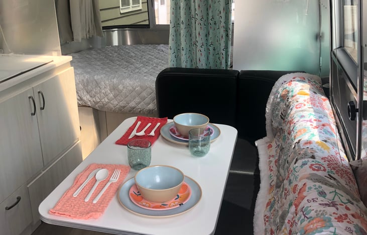 Dining set up for two