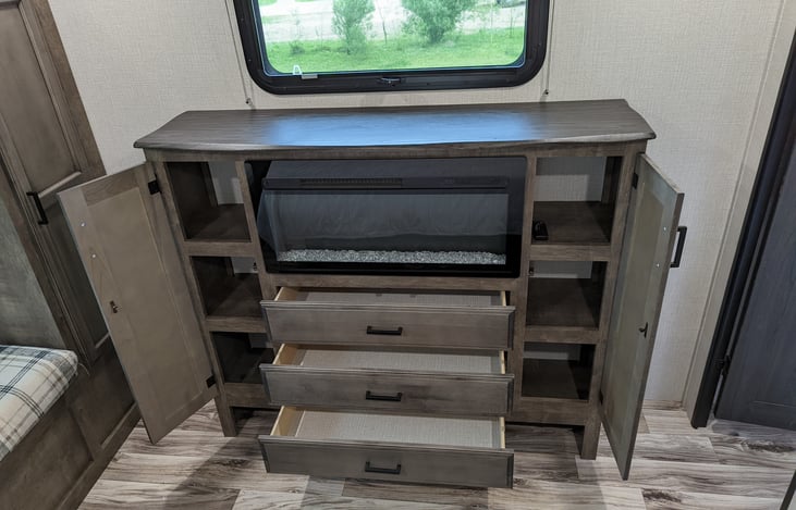 Master Dresser/Fireplace Storage