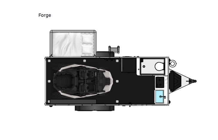 Representative floor plan provided by a trusted RVshare partner.