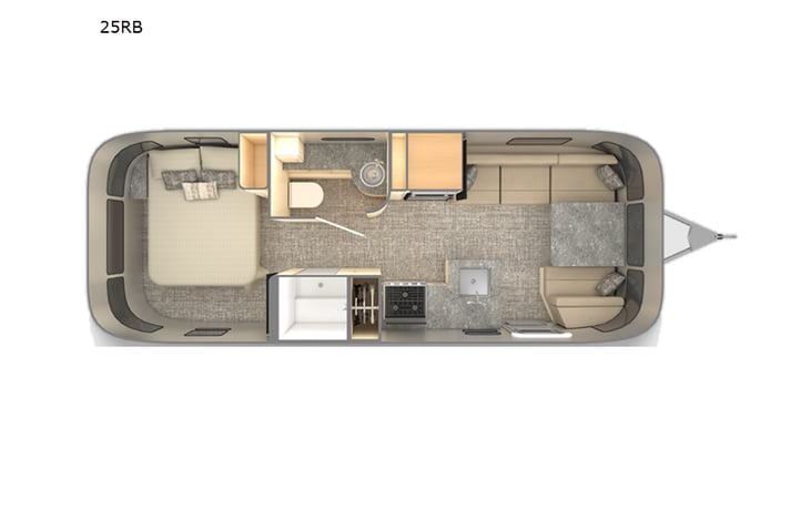 Representative floor plan provided by a trusted RVshare partner.