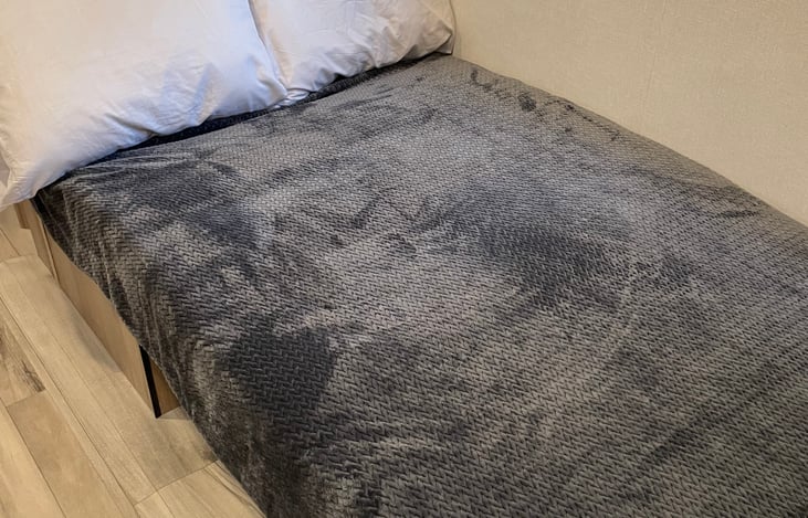 This is the dinette dropped to a bed