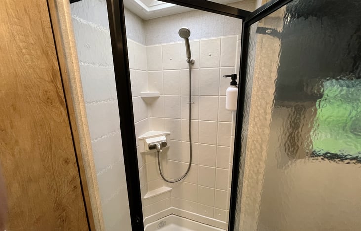 Supplied Shampoo, Conditioner and Body Wash.