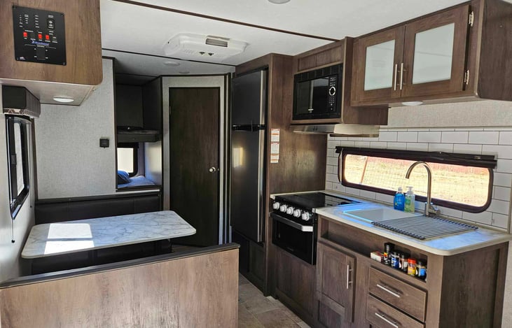 Kitchen and dining area.