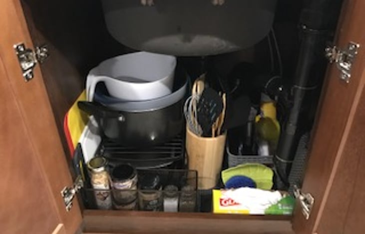 Under the sink storage