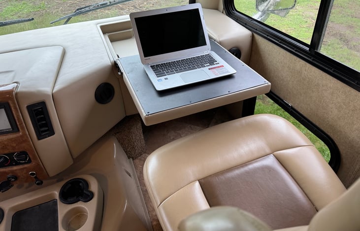 Workstation at passenger seat
