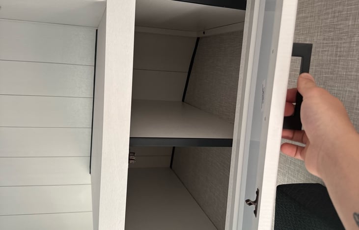 Storage in bedroom