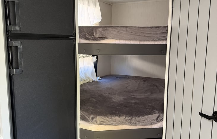 Double over Double bunks with added memory foam